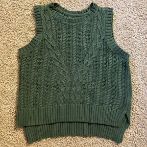Rachel Zoe Green Knit Sweater Size Small